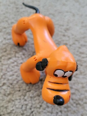 Vintage Pluto Plastic PosableToy / ディズニー Vintage 1970's Disney Pluto dog, jointed posable plastic