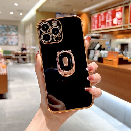 For iPhone 16 15 14 13 12 11 Pro Max 7 8 Cute Bear Holder Soft Angle Case Cover - Photo 13 sur 19