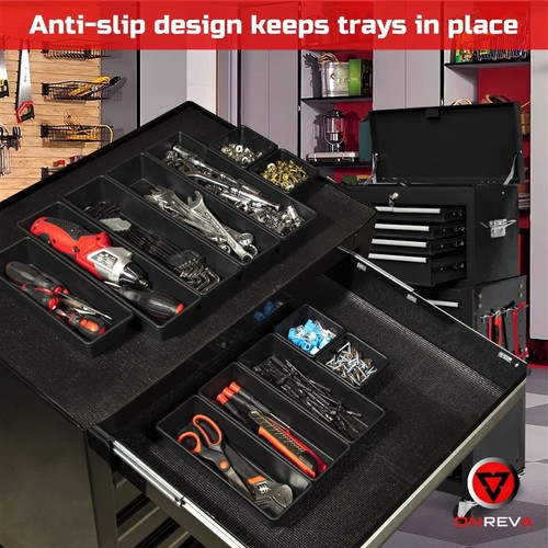 Tool Box Chest Cabinet Organizer Tray Rolling Cart Drawer Divider Trays Hardware - Picture 6 of 11