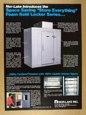 1985 Nor-Lake Foam Kold Locker Utility Coolers Freezers vintage print Ad