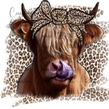 Sublimation Print Animal Print Cow Ready to Press Heat Transfer