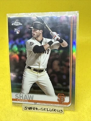 2019 Topps Chrome - CHRIS SHAW / San Francisco Giants #173 ROOKIE REFRACTOR / RC - Bild 1 von 4