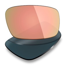 hdhut Anti-Scratch Polarized Replacement Lens for-Oakley Crankshaft Peach Gold