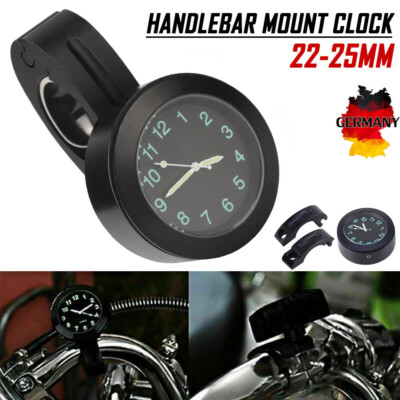 Motorraduhr Uhr Uhren Clock Für Motorrad Fahrrad Lenkeruhr Wasserdicht Universal