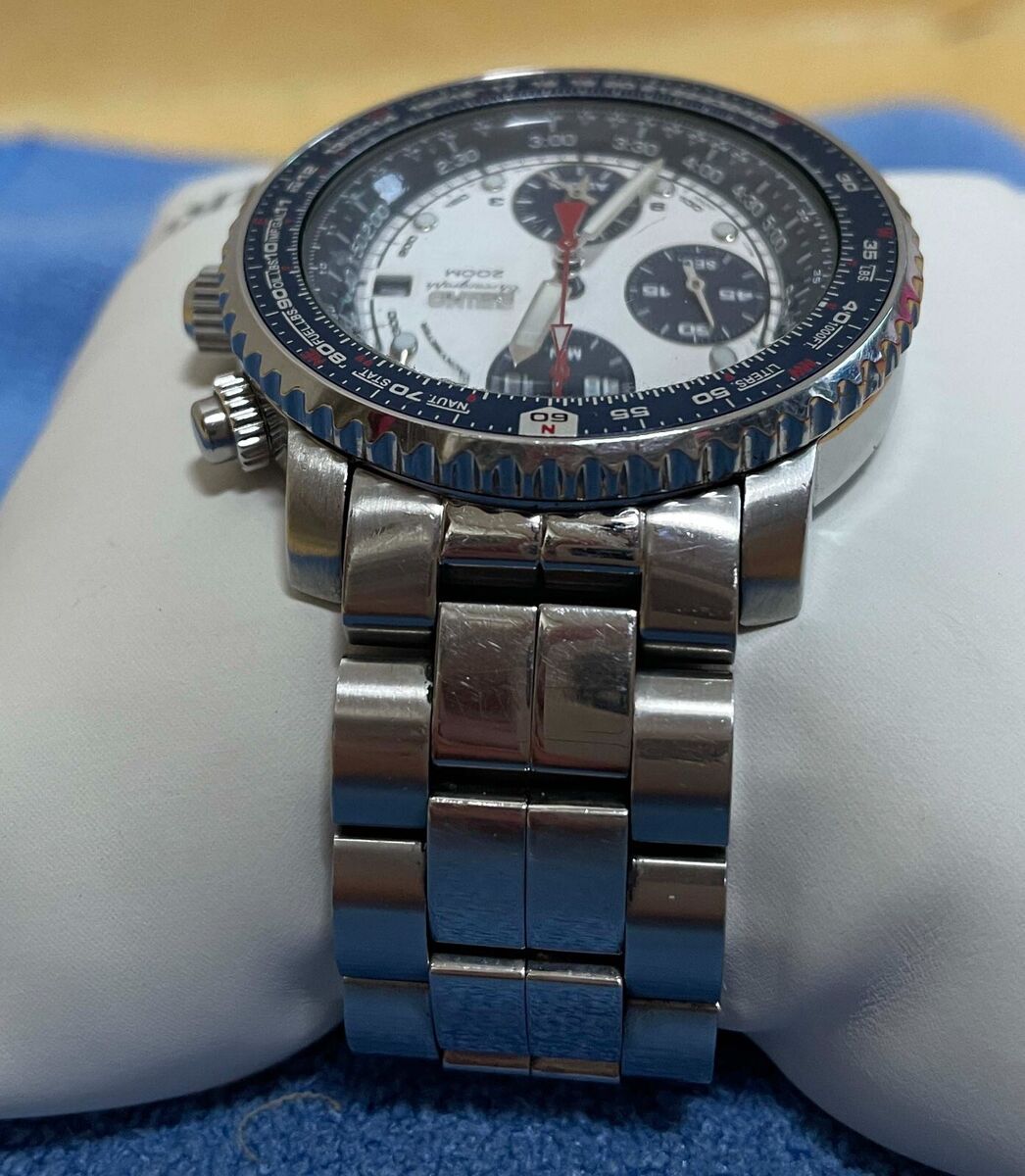 seiko SNA413 flightmaster chronograph watch Quartz 7T62 seiko SNA413 flightmaster chronograph watch Quartz 7T62