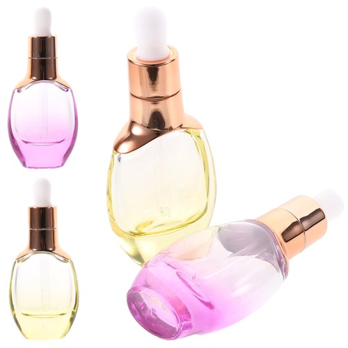 4 Pcs Glass Bottle Travel Portable Dropper Bottles Essential Oil