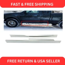 Pair Rocker Panels For 97-03 Ford F-150 04 Heritage Pickup Extended Cab