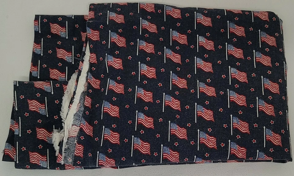 Tela Estados Unidos de América EE. UU. Bandera Máscara Costura Artesanía 35x45" Patriótica EE. UU. Foto 4 de 4