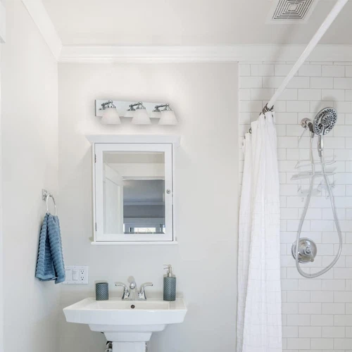 3-Lights Hudson Vanity Light Fixture, 21.75 Inch Wall Mount Sconce for Bathroom, - Picture 4 of 9