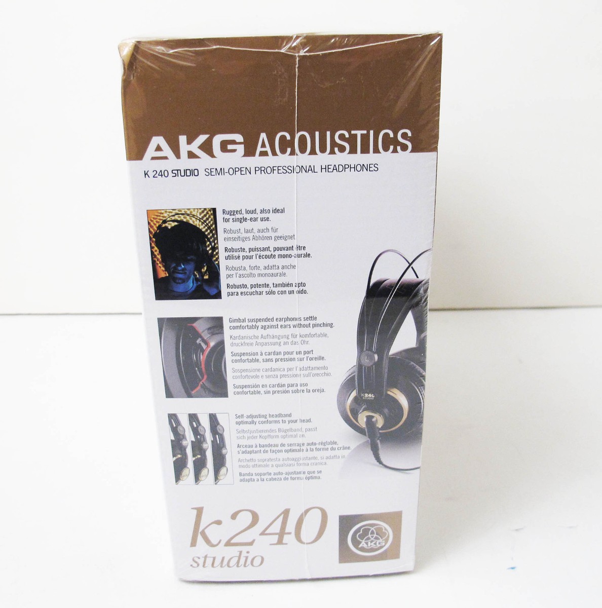 AKG Acoustics K240 Studio Semi-Open Professional Headphones - New in Sealed  Box | eBay