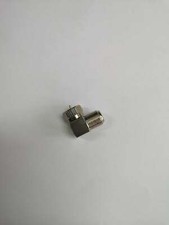 2x 90  Right Angle Gold Plated F RG6 RG59 Coaxial Coax Connector Adapter LOT