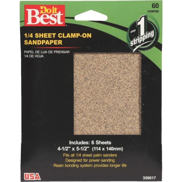 1 4 sheet sandpaper