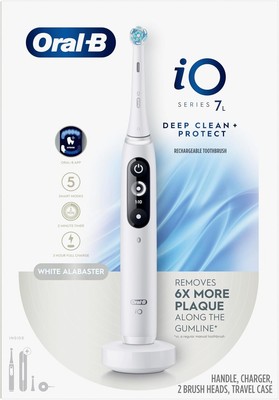 Oral-B iO Series 7L, Rechargeable Electric Power Toothbrush Charging case  White