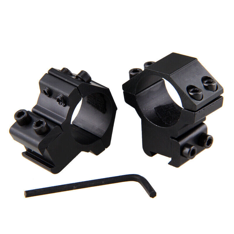 2 X QUICK Release 30mm/25.4mm Ring Scope Mount fits 20mm Picatinny