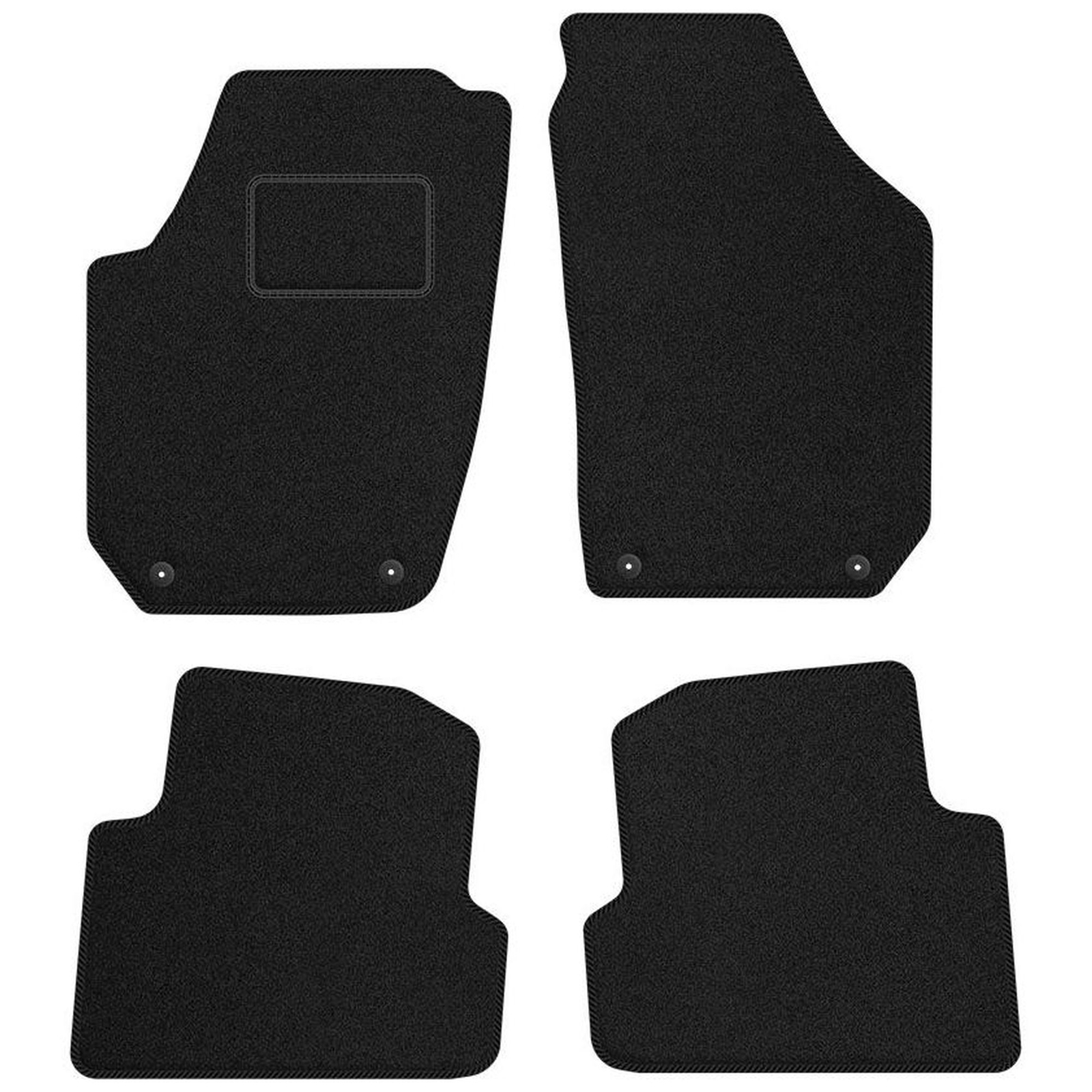 Tapis de sol Seat Cordoba II velours noir voyagez en famille confortablement SK04-2