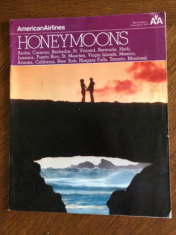 American Airlines Honeymoon 1979 Magazine