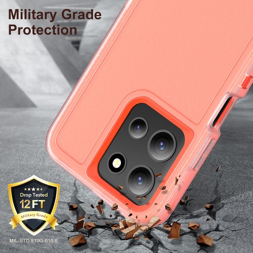 Funda de teléfono 3 en 1 de alta resistencia con soporte para Moto G Play/Power 5G 2025/G 5G 2025 - Imagen 10 de 98