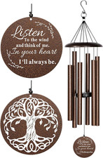 Sympathy Wind Chimes for Loss of Loved One, 40 Inch Memorial Windchimes for Lost