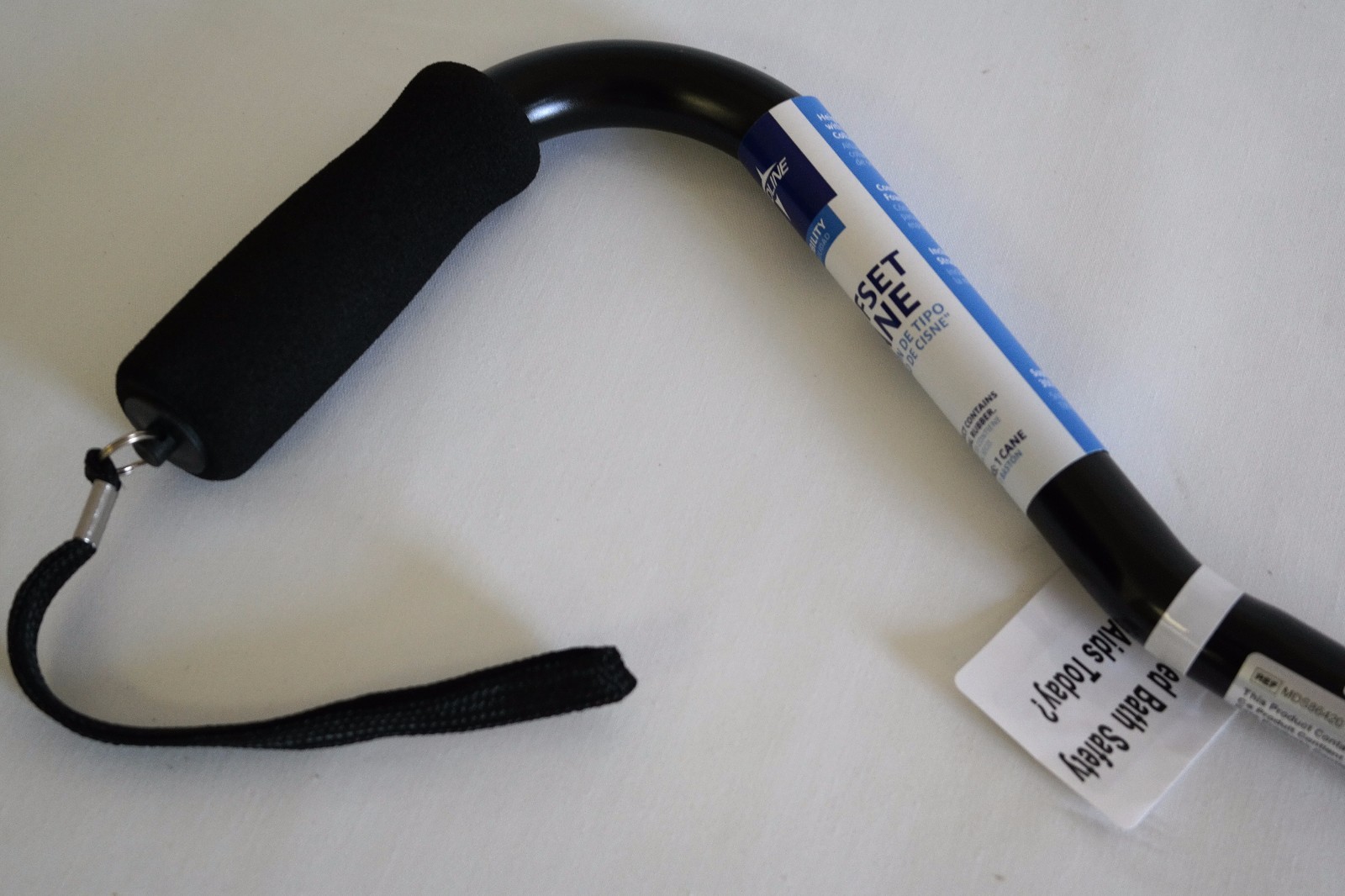 Medline MDS86420H Offset Handle Cane Black eBay