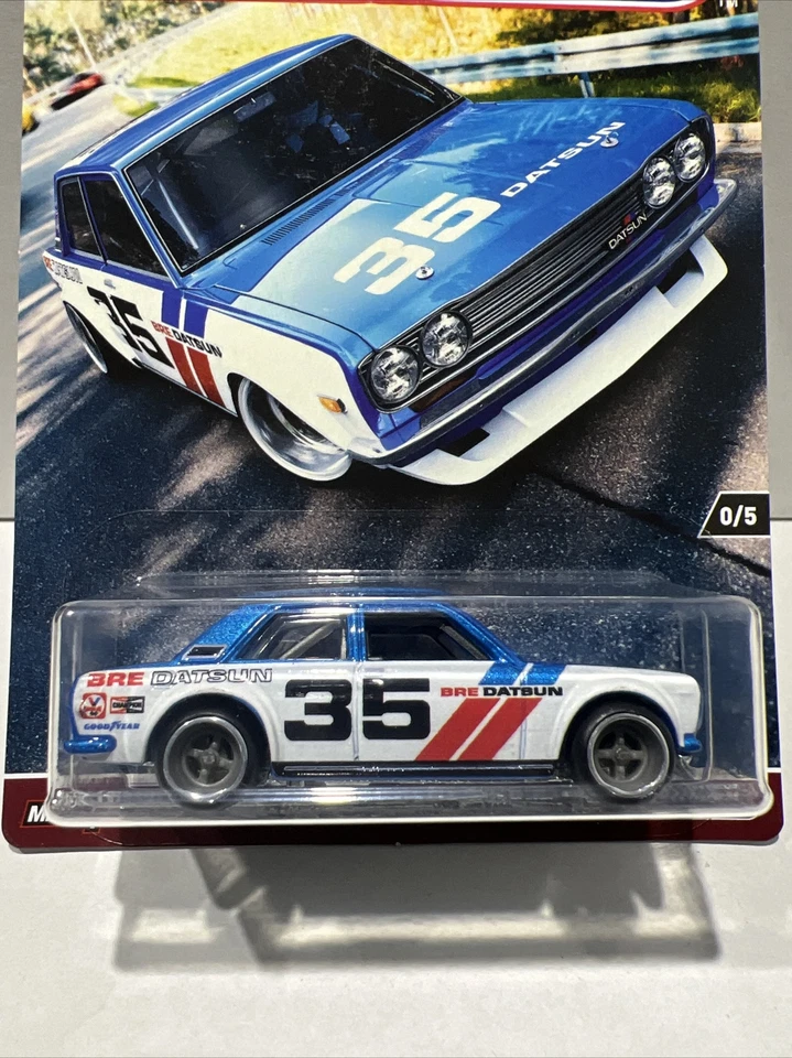 Hot Wheels RLC BRE Datsun Bluebird 510 Race Day premium VHTF NEAR MINT CARD - image 2 of 4