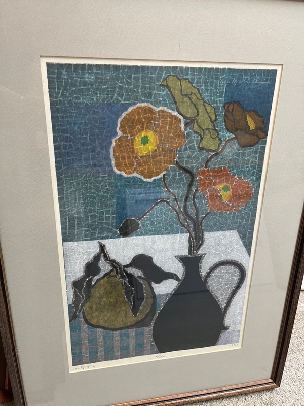MABUCHI TORU ORIGINAL JAPANESE WOOD BLOCK PRINT