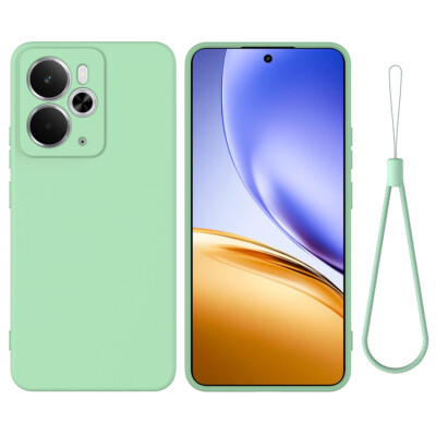 For Realme 14T 5G, Luxury Soft Liquid Silicone Skin Touch Feel Back Case Cover