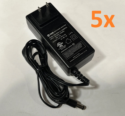 Lot of 5 - Hoioto 12V 3.0A  AC Power Supply Adapter Charger ADS-40FSI-12