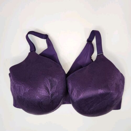 Sujetador Cacique Backsmoother ligeramente forrado cobertura completa para mujer 42DDD púrpura