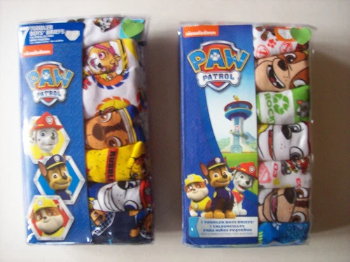 Nickelodeon Paw Patrol Briefs Toddler Boy 7 Pair Size 2t 3t