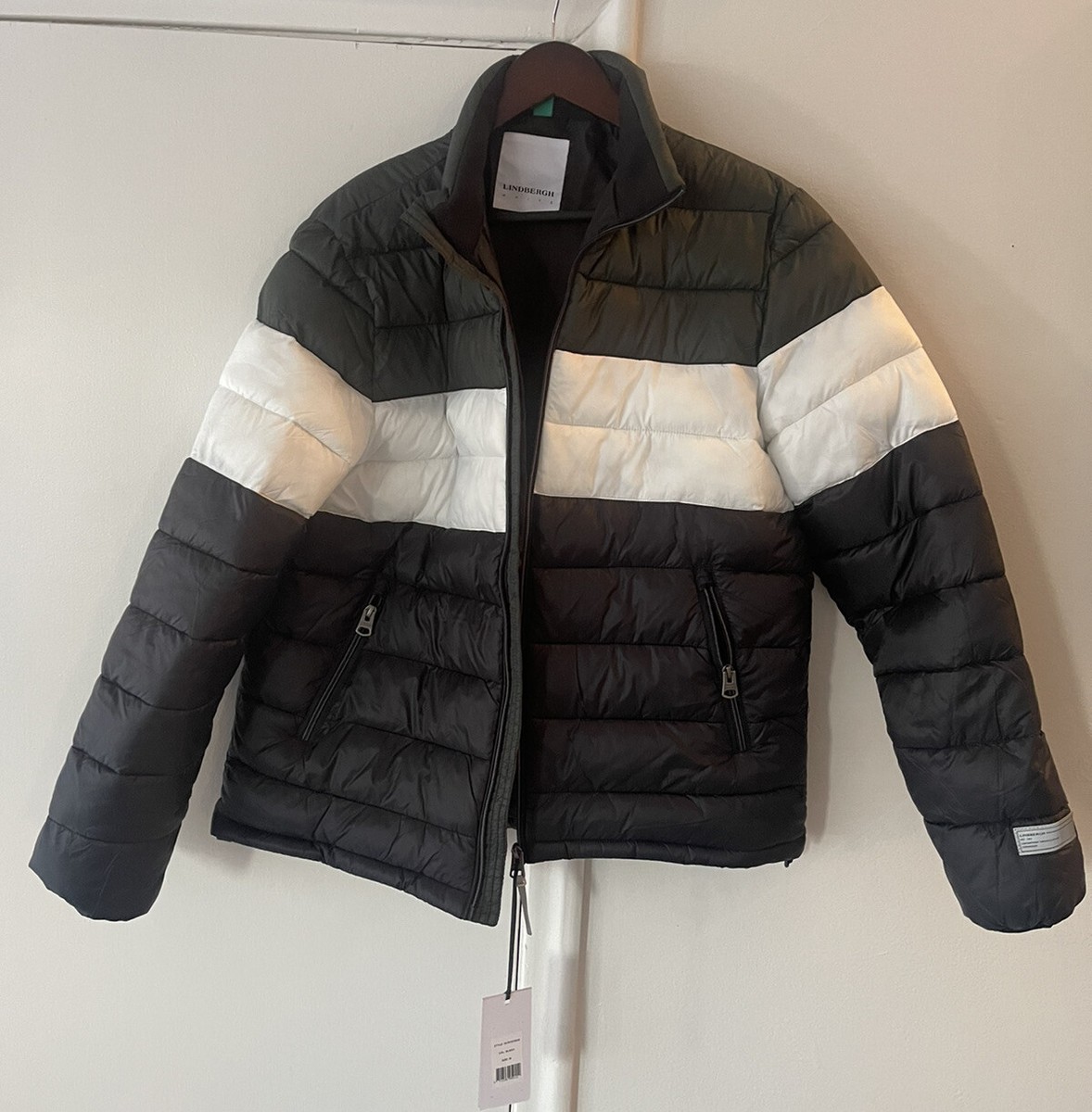 Lindbergh Copenhagen mens jacket M Light Weight Quilted puffer NWT