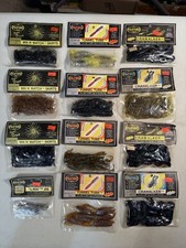 Rare FEATURE Lures, INC. Soft Plastic Baits & Jigs, Craws, Tubes, Skirts Lot #32