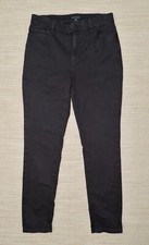EILEEN FISHER Womens Sz 4 Light Black Stretch Denim Organic Cotton Jeans EXC