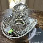 Waterford Crystal Vintage COWBOY Hat Resistol Stetson Sculpture Paperweight