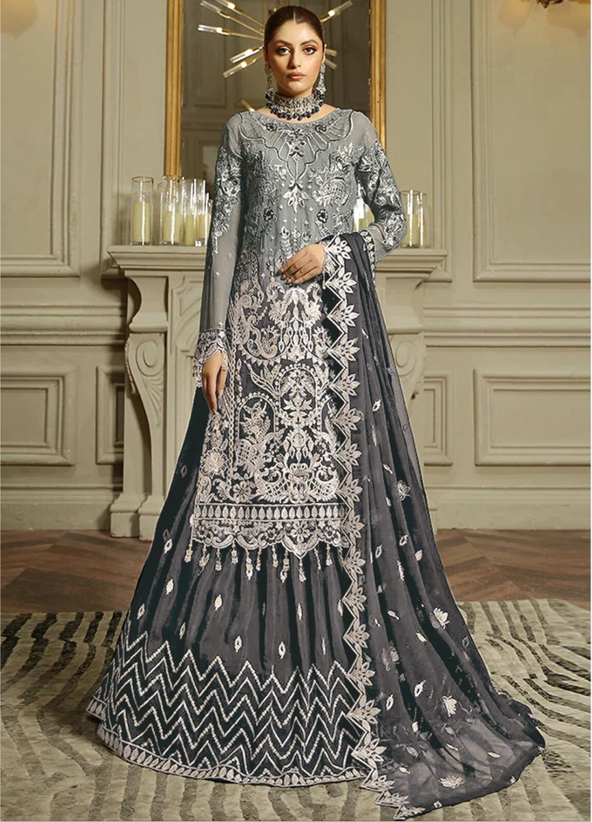 Indian Bridal Salwar Kameez Anarkali Pakistani Dress Bollywood Formal Party Gown