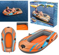 Bestway Schlauchboot Kondor Elite 1000 - Angelboot Gummiboot Ruderboot - Orange