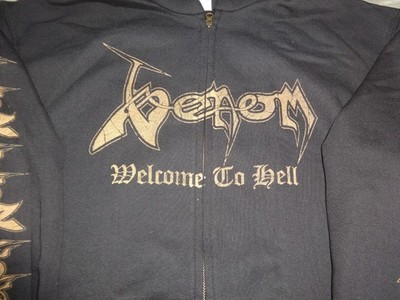 Venom Hoodie Zipper Black Thrash Speed Metal Turbo Magnus Sarcofago Razor Anvil