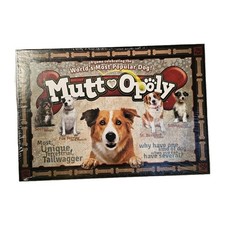 Monopoly Mutt-Opoly Themed Board Game NEW Dog Themed