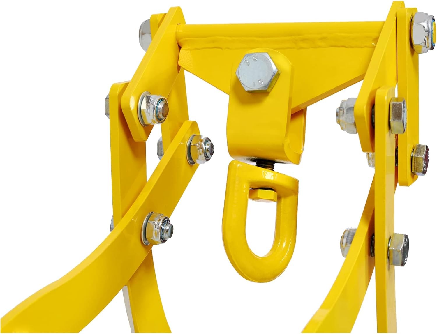 Log Lifting Tongs 28"Steel 4-Claw Grapple|Swivel Hook  for Crane Backhoe Loader