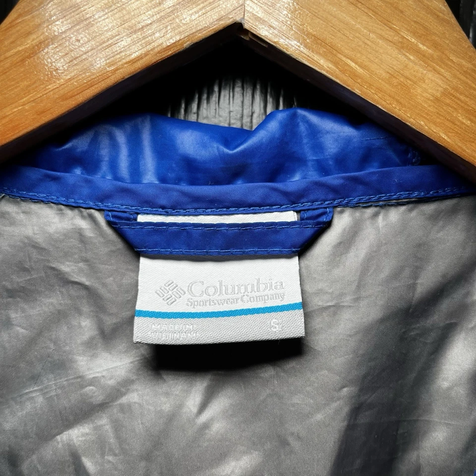 Columbia Kentucky Wildcats Chaqueta Cortavientos Para Hombre Pequeña Azul Lluvia Pullover Foto 4 de 4