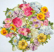 Anna Griffin 20 Pc - CELEBRATIONS FLOWER Stickers  READ SHIP DEAL TOO 