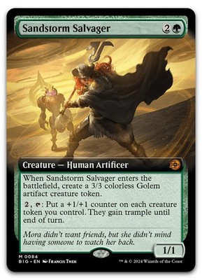 Sandstorm Salvager (Extended Art) #84 (NM) Thunder Junction BIG Magic MTG