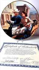 Gone With the Wind Plate "The Buggy Ride" 1992 by Paul Jennis w/ COA
