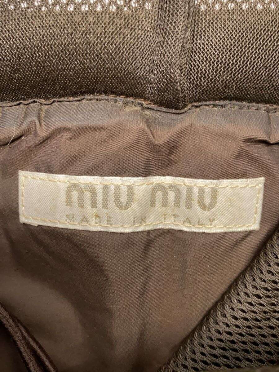 Miu Miu shoulder bag 99AW white tag VINTAGE suede khaki Miu Miu shoulder bag 99AW white tag VINTAGE suede khaki