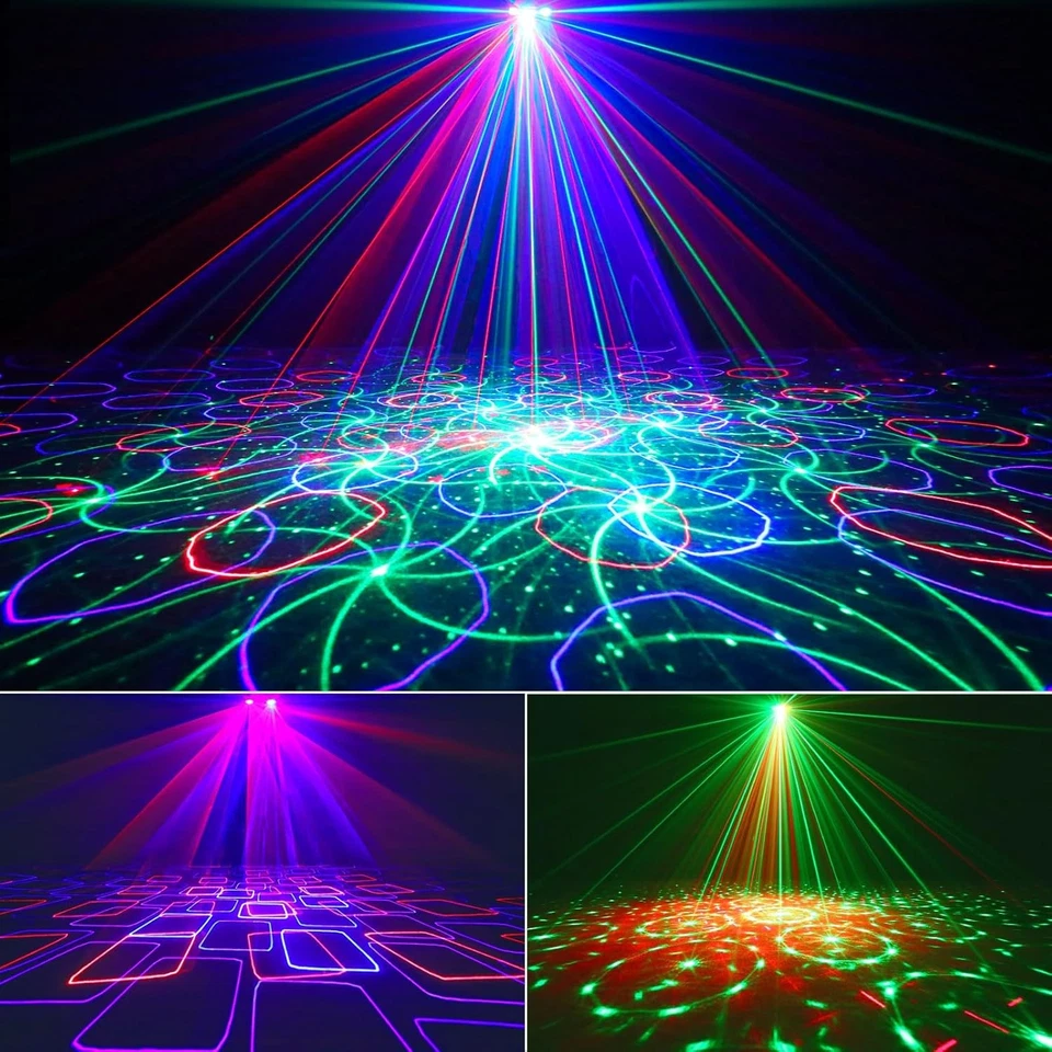 DJ Lights | Disco Lights for Parties | Party Lights with RGB and UV Lights - Image 2 of 4