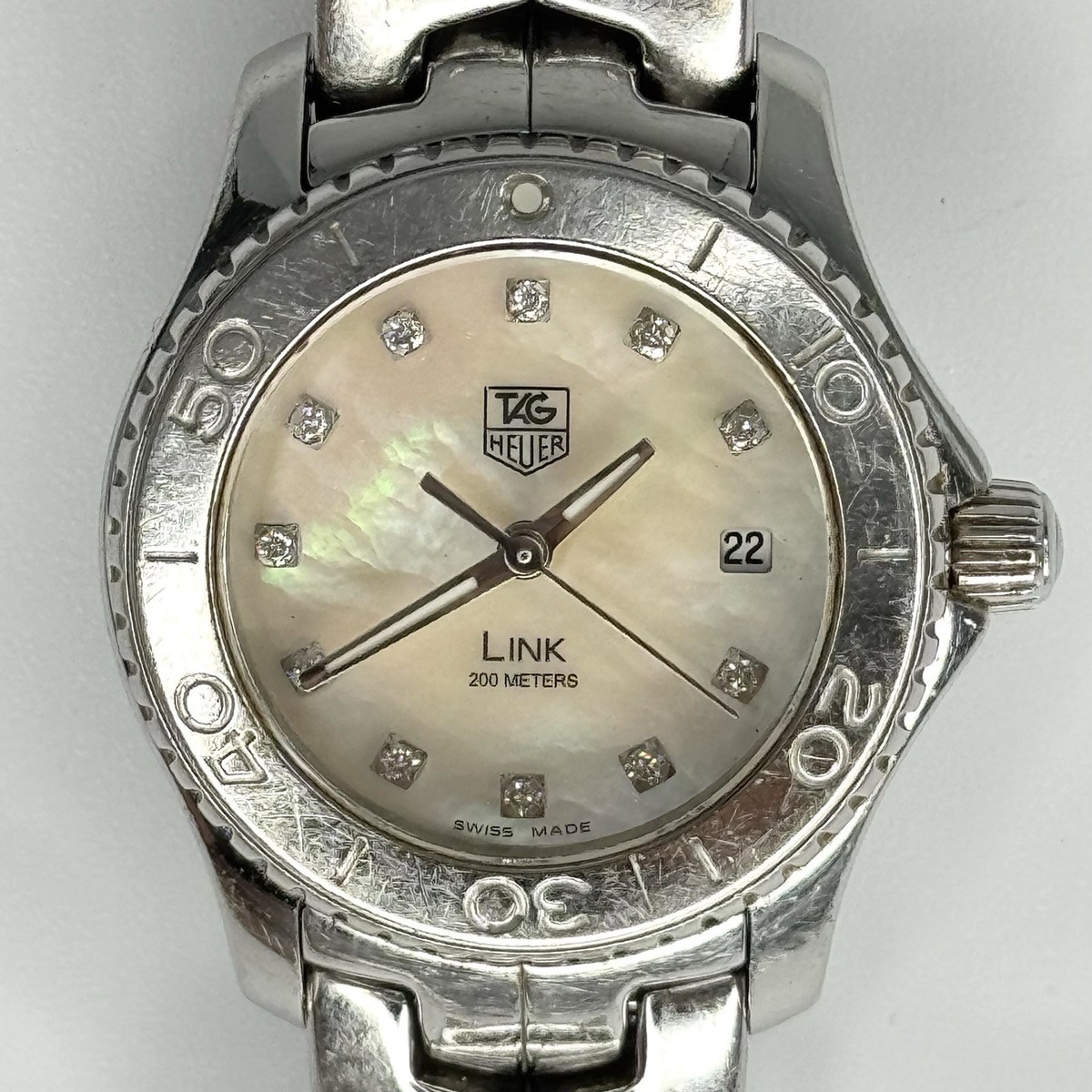 Tag Heuer Link MOP Diamond Dial 27mm Quartz Watch WJ1319 | eBay Tag Heuer Link MOP Diamond Dial 27mm Quartz Watch WJ1319 | eBay