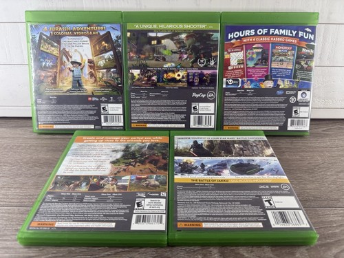 Xbox One 5 Game Lot Zoo Tycoon Jurassic Star Wars Family Fun Pack Garden Warfare - Bild 2 von 3