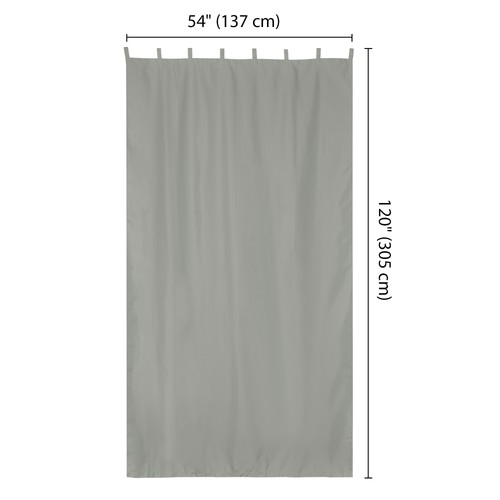 Tenda da esterno 54"x120" tendaggio linguetta superiore UV30+ patio pergola cortile 4 pezzi - Foto 7 di 8