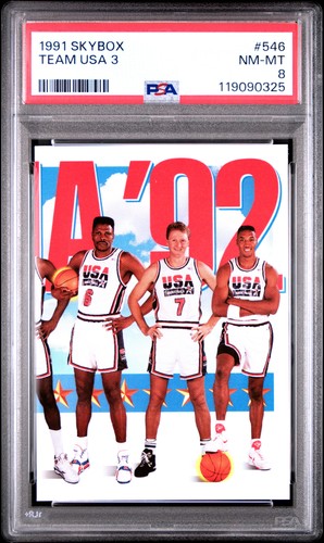 1991 Skybox #546 Team USA 3 PSA 8