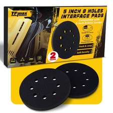 2 Pack 5 Inch 8 Holes Interface Pad Soft Eva Foam Hook Loop Buffer Pads Fo...