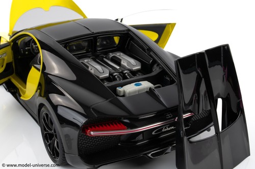 AUTOart - 1:18 Bugatti Chiron (Yellow Molsheim/Nocturne Black) - Composite Model - Picture 21 of 24